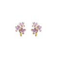 Alloy Enamel Flower Stud Earrings With Silver Pins, Sweet Fresh Minimalist Fashion Jewelry view 5