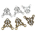 Alloy Double Loop Vintage Pattern Pendant 1.2g For DIY Necklace Bracelet Connector Charms view 5