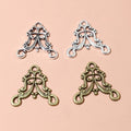 Alloy Double Loop Vintage Pattern Pendant 1.2g For DIY Necklace Bracelet Connector Charms view 1