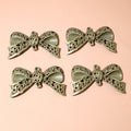 Antique Bronze Alloy Bowknot Double Loop Pendant Charms For DIY Necklace Bracelet Accessories view 2