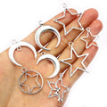 Alloy Star And Moon Pendant Charms For DIY Jewelry Necklace Bracelet Accessories view 1