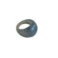 Korean Vintage Marbled Resin Oval Geometric Statement Index Finger Ring view 5