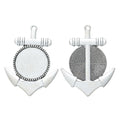 30mm Zinc Alloy Round Bezel Charm Pendant for DIY Necklace Bracelet Jewelry Making view 2