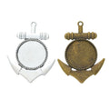 30mm Zinc Alloy Round Bezel Charm Pendant for DIY Necklace Bracelet Jewelry Making view 4