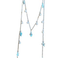 Blue Starfish Conch Imitation Pearl Tassel Necklace, Vacation Style Geometric Collarbone Jewelry view 5
