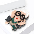 Creative Acrylic Grandma Brooch Pin For Women Suits And Cardigans view 2