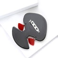 Alloy Acrylic Heart Brooch For Women's Creative Apparel Decoration view 4