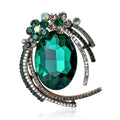 Alloy Small Glass Rhinestone Brooch For Versatile Women's Apparel view 2