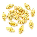 16x8mm Alloy Flower Double Loop Pendant Charm For DIY Necklace Bracelet Jewelry Findings view 4