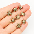 Alloy 11mm Small Flower Pendant 0.6g DIY Handmade Jewelry Accessory For Necklace Bracelet view 3