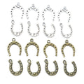 Alloy Lucky Horseshoe Pendant 16x13mm For DIY Jewelry Necklace Bracelet Making Supplies view 5