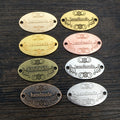Alloy Engraved Handmade Pendant 31x19mm 2.5g DIY Jewelry Charm For Necklace Bracelet Making view 3