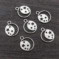Antique Silver Alloy Moon Pendant DIY Jewelry Accessory For Necklace Keychain Charm view 3