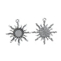 8mm Zinc Alloy Sun Charm Pendant for DIY Necklace Bracelet Jewelry Making view 4