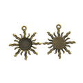 8mm Zinc Alloy Sun Charm Pendant for DIY Necklace Bracelet Jewelry Making view 5
