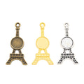 8.8mm Zinc Alloy Eiffel Tower Charm Pendant for DIY Necklace Bracelet Jewelry Making view 5