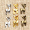 Alloy Elk Pendant 27x18mm 2.4g DIY Jewelry Accessory Charm For Necklace Bracelet view 1