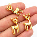 Alloy Elk Pendant 27x18mm 2.4g DIY Jewelry Accessory Charm For Necklace Bracelet view 4