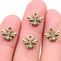10x11mm Small Bee Insect Alloy Pendant Charm, 0.5g DIY Necklace Bracelet Jewelry Accessory view 3