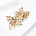 Alloy Pearl Leaf Brooch For Womens Blazer Lapel Decoration view 4