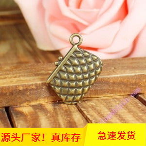 Double-Sided Embossed Handbag Charm Pendant 25x20mm