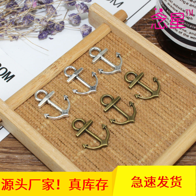 18x14mm Alloy Ocean Anchor Charm Pendant for DIY Jewelry