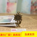 28x17mm Sunflower Pendant Bezel Setting for 10mm Cabochon