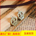 18x12mm Double-Sided Vintage Alloy Skull Charm Pendant