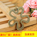 38mm Vintage Hollow Flower Alloy Charm Pendant