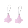 Five Color Translucent Flower Long Dangle Earrings view 5