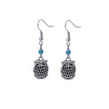 Eight Turquoise Bead Animal and Nautical Silver Hook Earrings view 2