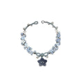 Fresh Style Faux Pearl Resin Woven Flower Bow Star Moon Charm Bracelet view 5