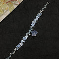 Fresh Style Faux Pearl Resin Woven Flower Bow Star Moon Charm Bracelet view 4
