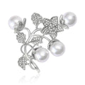 Alloy Pearl Fruit Rhinestone Bouquet Brooch For Suits And Clothing view 2