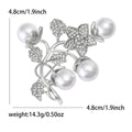 Alloy Pearl Fruit Rhinestone Bouquet Brooch For Suits And Clothing view 5