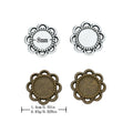 8mm Zinc Alloy Round Bezel Charm Pendant for DIY Necklace Bracelet Jewelry Making view 1