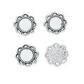 8mm Zinc Alloy Round Bezel Charm Pendant for DIY Necklace Bracelet Jewelry Making view 2