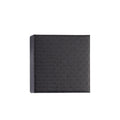 Compact Black Square Jewelry Box With Subtle Woven Texture view 5