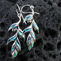 Leaf Enamel Drop Earrings For Women, Vacation Style Fashion Dangle Jewelry view 3