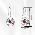 Women's Alloy Vintage Bird Drop Earrings, Artistic Enamel Painted Jewelry For Daily Wear view 4