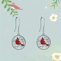 Women's Alloy Vintage Bird Drop Earrings, Artistic Enamel Painted Jewelry For Daily Wear view 2