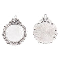 26mm Zinc Alloy Round Bezel Charm Pendant for DIY Necklace Bracelet Jewelry Making view 2