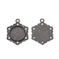 16mm Zinc Alloy Round Bezel Charm Pendant for DIY Necklace Bracelet Jewelry Making view 2