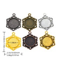 16mm Zinc Alloy Round Bezel Charm Pendant for DIY Necklace Bracelet Jewelry Making view 1