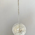 Chic Geometric Round Shell Pearl Pendant Drop Earrings Minimalist Sweet Ear Hook Jewelry view 4