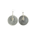 Chic Geometric Round Shell Pearl Pendant Drop Earrings Minimalist Sweet Ear Hook Jewelry view 5
