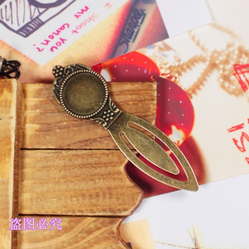 Vintage Cat Bookmark Cabochon Tray Finding 80mm for 18mm or 20mm