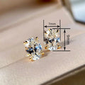 Oval Geometric Jewelry Set With Simple Delicate Necklace For Women, Everyday Accessories view 3