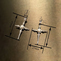 Direct Baroque Cross Drop Earrings With Faux Pearl, Light Luxury Princess Jewelry view 4