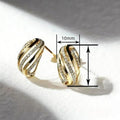Minimalist Line Design Stud Earrings For Women, Elegant Fashion Jewelry For Lady Daily Outfits view 4